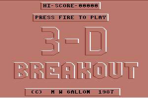 3-D Breakout 0