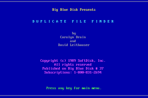 Big Blue Disk #37 abandonware
