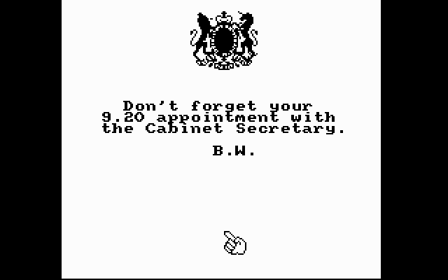 Yes Prime Minister: The Computer Game abandonware